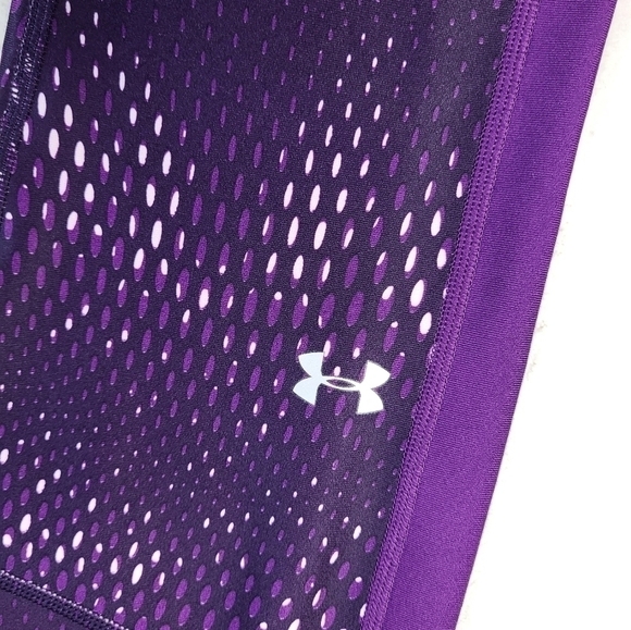 UNDER Armor Compression Heat Gear Purple Leggings. Large - Picture 2 of 10